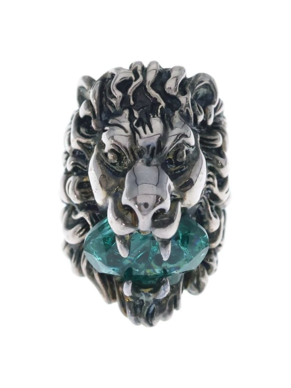 Gucci Lion Head Ring Silver